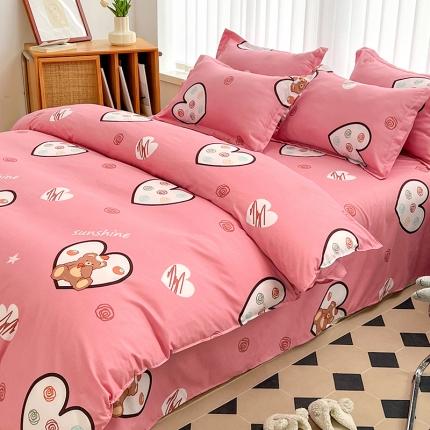 91家纺网 家纺一手货源 找家纺 （总）简冠2024直播爆款北欧风亲肤植物羊绒磨毛四件套