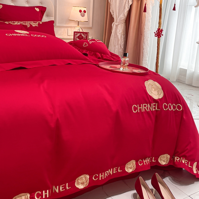 91家纺网 家纺一手货源 找家纺 新款亲肤舒适时尚婚庆四件套系列 CoCo