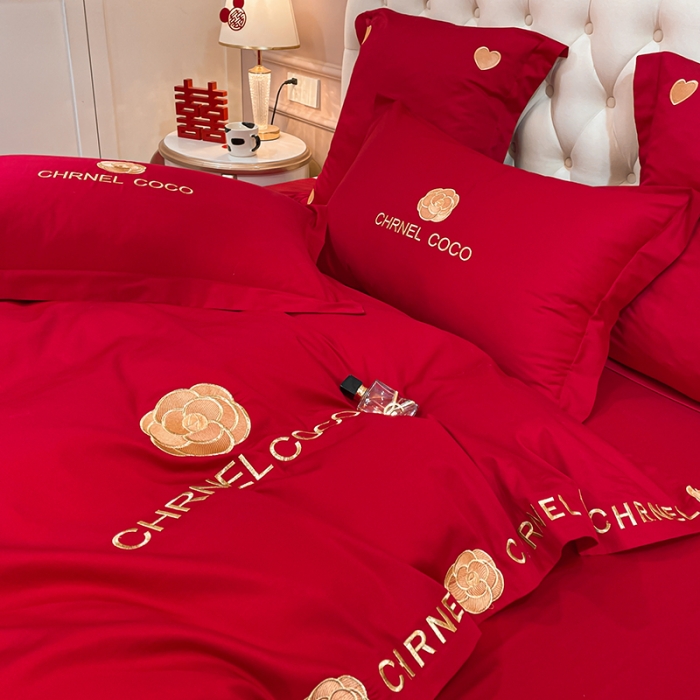 91家纺网 家纺一手货源 找家纺 新款亲肤舒适时尚婚庆四件套系列 CoCo