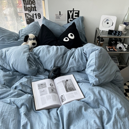 91家纺网 家纺一手货源 找家纺 2023年婴儿可以啃咬的超柔水洗棉四件套