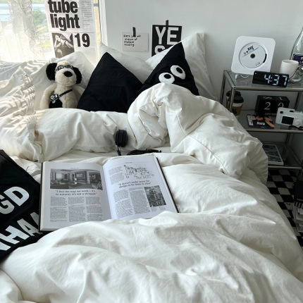 91家纺网 家纺一手货源 找家纺 2023年婴儿可以啃咬的超柔水洗棉四件套