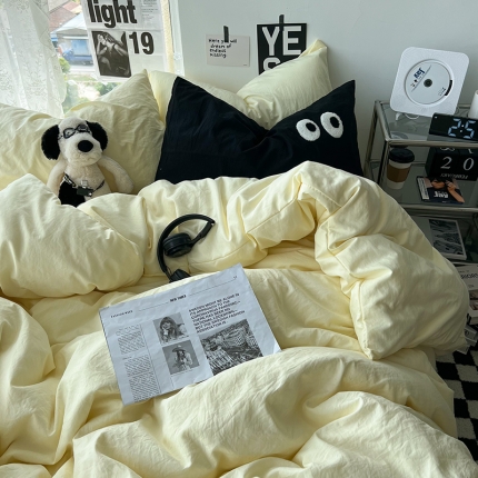 91家纺网 家纺一手货源 找家纺 2023年婴儿可以啃咬的超柔水洗棉四件套