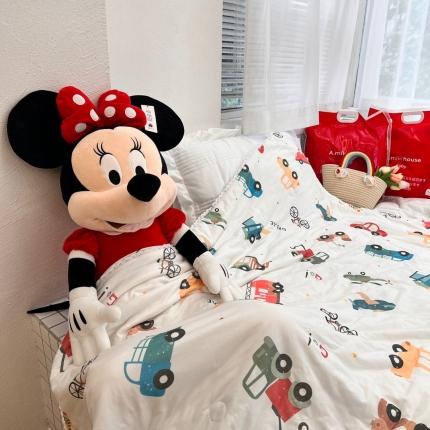 91家纺网 家纺一手货源 找家纺 花满路 2023新款儿童夏被 汽车俱乐部