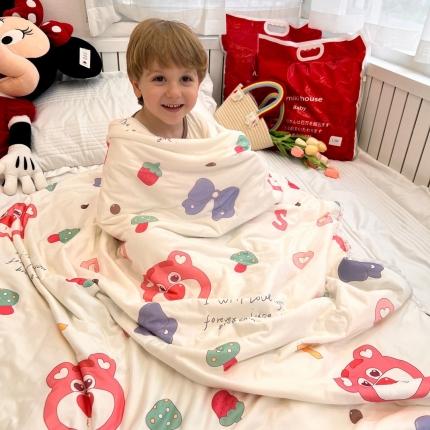 花满路 2023新款儿童夏被 草莓熊
