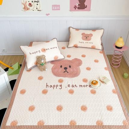 91家纺网 家纺一手货源 找家纺 顾里家纺 2023新款韩系ins清新凉感软席 波点小熊