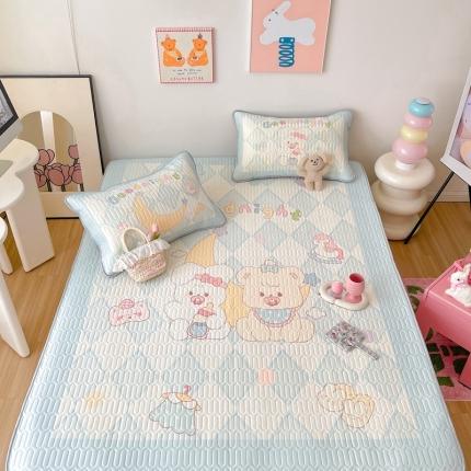 91家纺网 家纺一手货源 找家纺 顾里家纺 2023新款韩系ins清新凉感软席 晚安崽崽