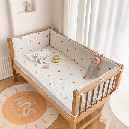 91家纺网 家纺一手货源 找家纺 （总）期遇家居 2023新款婴儿床盖新生儿双面全棉刺绣床笠可定制