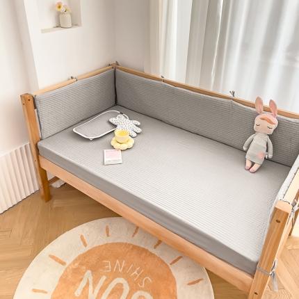 91家纺网 家纺一手货源 找家纺 （总）期遇家居 2023新款婴儿床盖新生儿双面全棉刺绣床笠可定制