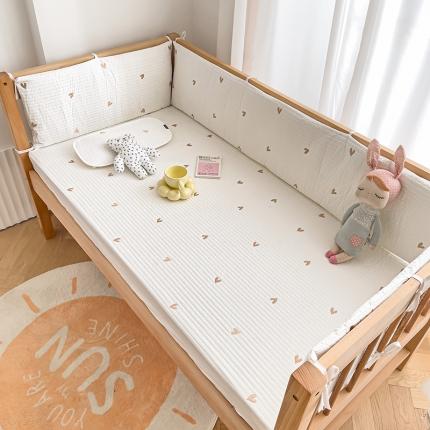 总期遇家居 2023新款婴儿防撞床围全棉刺绣新生儿床护栏围挡可定制