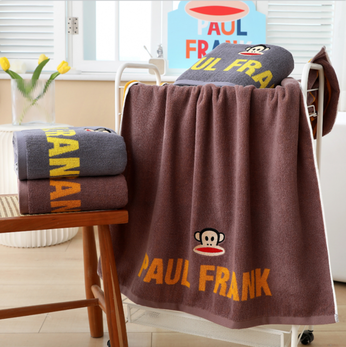 91家纺网 家纺一手货源 找家纺 总 大嘴猴正 品可授权四宫格系列全棉32股色纱毛巾童巾方巾儿童浴巾套装