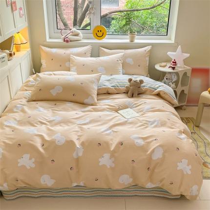 91家纺网 家纺一手货源 找家纺 （总）798家纺 2023新款卡通系列13070全棉印花四件套-摩伊