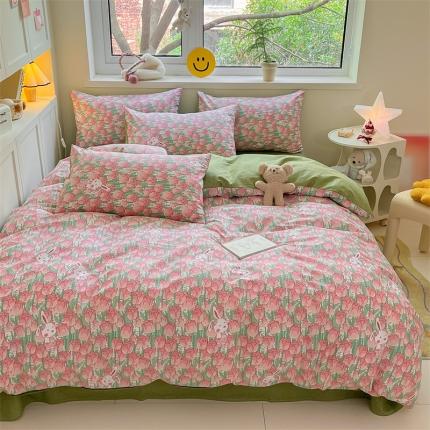 91家纺网 家纺一手货源 找家纺 （总）798家纺 2023新款卡通系列13070全棉印花四件套-摩伊