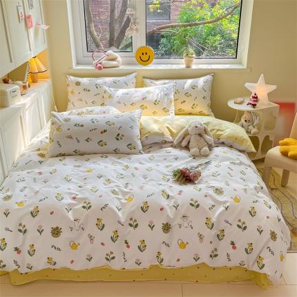 91家纺网 家纺一手货源 找家纺 （总）798家纺 2023新款卡通系列13070全棉印花四件套-摩伊