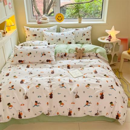 91家纺网 家纺一手货源 找家纺 （总）798家纺 2023新款卡通系列13070全棉印花四件套-摩伊