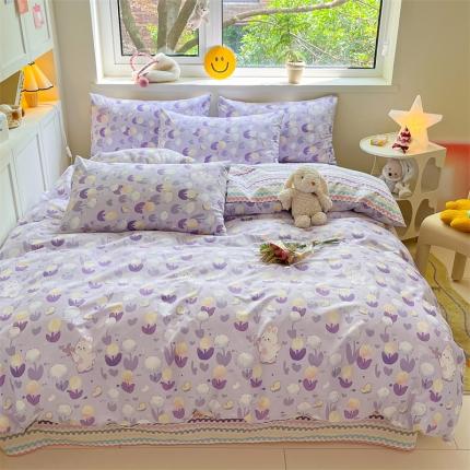 91家纺网 家纺一手货源 找家纺 （总）798家纺 2023新款卡通系列13070全棉印花四件套-摩伊