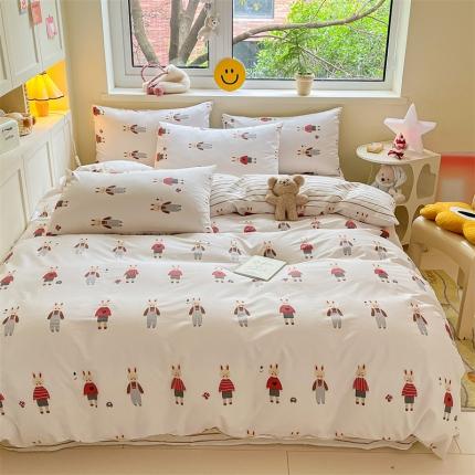 91家纺网 家纺一手货源 找家纺 （总）798家纺 2023新款卡通系列13070全棉印花四件套-摩伊