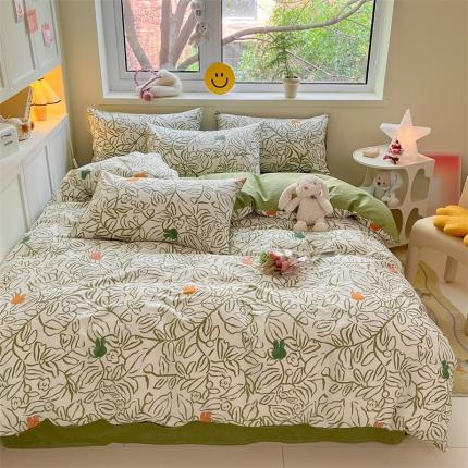 91家纺网 家纺一手货源 找家纺 （总）798家纺 2023新款卡通系列13070全棉印花四件套-摩伊