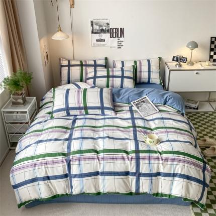 91家纺网 家纺一手货源 找家纺 （总）798家纺 2023新款北欧系列13070全棉印花四件套-摩伊