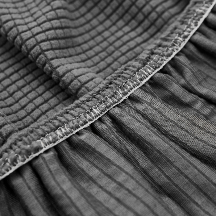 91家纺网 家纺一手货源 找家纺 丝绮鹿 2023新款玉米粒全包沙发套 贵妃沙发-深灰