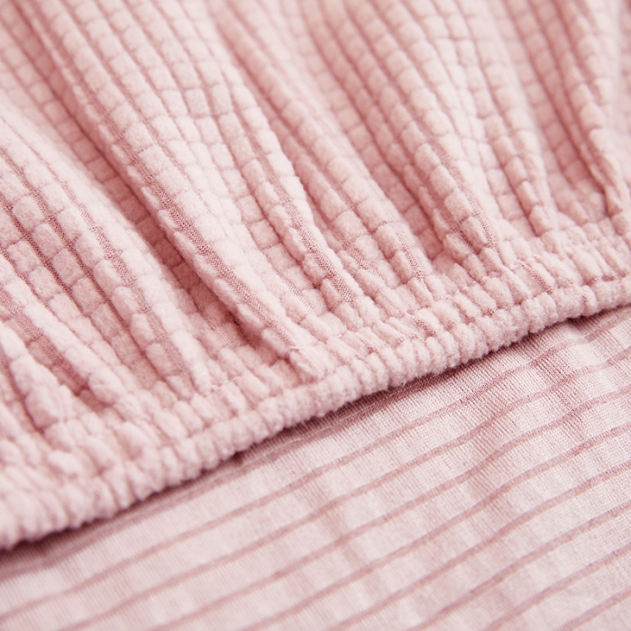 91家纺网 家纺一手货源 找家纺 丝绮鹿 2023新款玉米粒全包沙发套 欧式沙发-暗粉