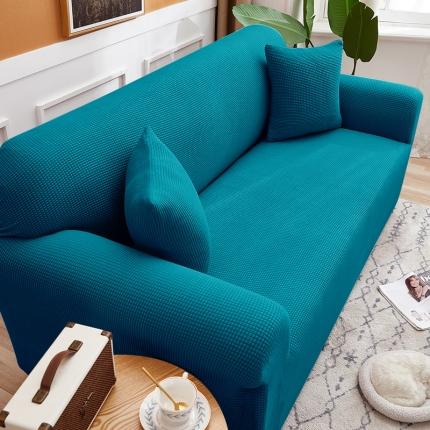 91家纺网 家纺一手货源 找家纺 丝绮鹿 2023新款玉米粒全包沙发套 欧式沙发-翡绿