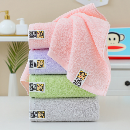 总 大嘴猴正 品可授权素色竖标猴系列赛络纺毛巾浴巾童巾方巾儿童套装