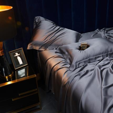 米多多 2024新款60兰精天丝四件套单品枕套 绅士灰