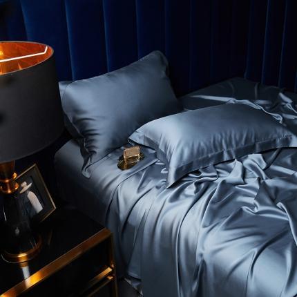 米多多 2024新款60兰精天丝四件套单品枕套 月光蓝