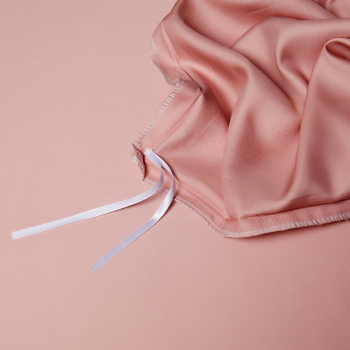 91家纺网 家纺一手货源 找家纺 米多多 2024新款60兰精天丝四件套单品被套 海棠粉