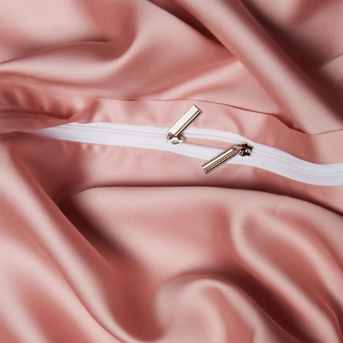 91家纺网 家纺一手货源 找家纺 米多多 2024新款60兰精天丝四件套单品被套 海棠粉