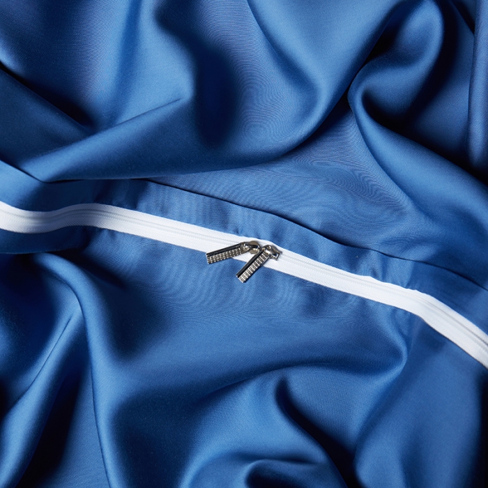 91家纺网 家纺一手货源 找家纺 米多多 2024新款60兰精天丝四件套单品被套 克莱因-蓝