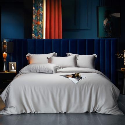 米多多 2024新款60兰精天丝四件套单品被套 气质灰