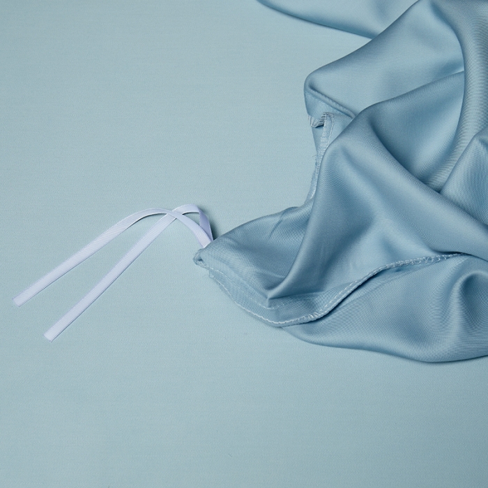 91家纺网 家纺一手货源 找家纺 米多多 2024新款60兰精天丝四件套单品被套 晴空蓝