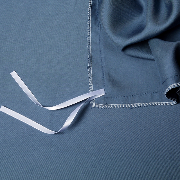 91家纺网 家纺一手货源 找家纺 米多多 2024新款60兰精天丝四件套单品被套 月光蓝