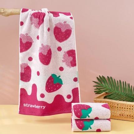 91家纺网 家纺一手货源 找家纺 总 宿倩佳 2023新款20支超柔单纱抗菌水果毛巾系列带香味全棉毛巾