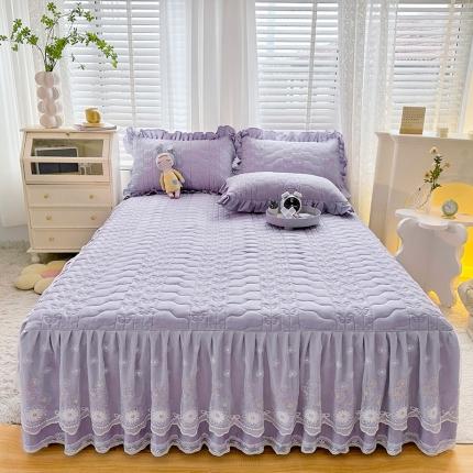 91家纺网 家纺一手货源 找家纺 （总）宜凡 2023新款 全棉床笠式床裙三件套