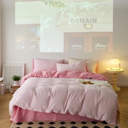 91家纺网 家纺一手货源 找家纺 （总）安莱 2023新款爆款水洗棉提花锦瑟基础款四件套