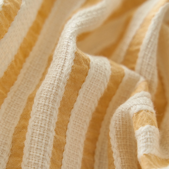 91家纺网 家纺一手货源 找家纺 安莱 2023新款爆款水洗棉提花锦瑟基础款四件套 锦瑟基础款-驼黄