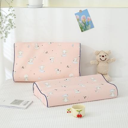 91家纺网 家纺一手货源 找家纺 （总）良佐生活 2023新款A类母婴级双层纱乳胶枕枕套全棉纱布儿童乳胶枕套