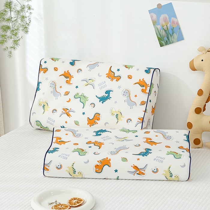 91家纺网 家纺一手货源 找家纺 （总）良佐生活 2023新款A类母婴级双层纱乳胶枕枕套全棉纱布儿童乳胶枕套