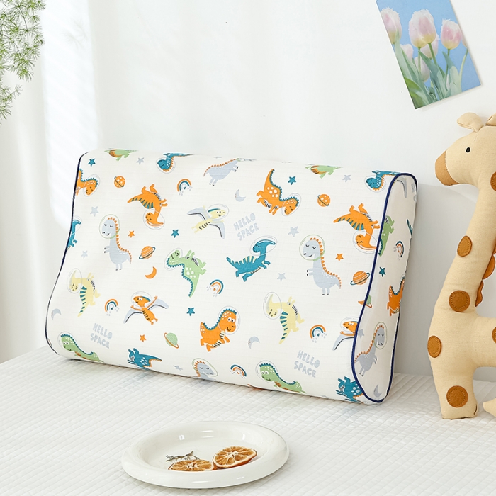 91家纺网 家纺一手货源 找家纺 （总）良佐生活 2023新款A类母婴级双层纱乳胶枕枕套全棉纱布儿童乳胶枕套