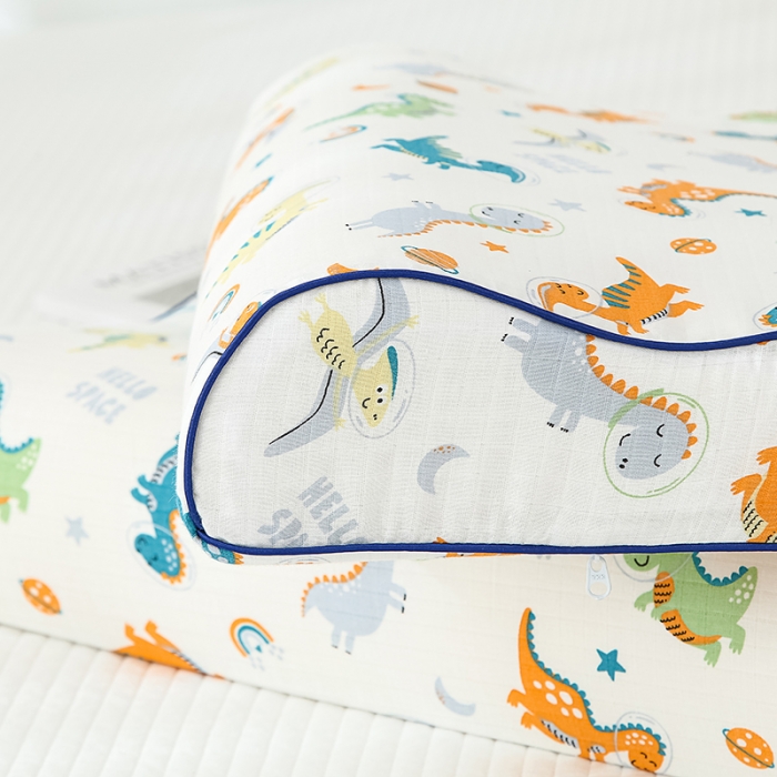 91家纺网 家纺一手货源 找家纺 （总）良佐生活 2023新款A类母婴级双层纱乳胶枕枕套全棉纱布儿童乳胶枕套