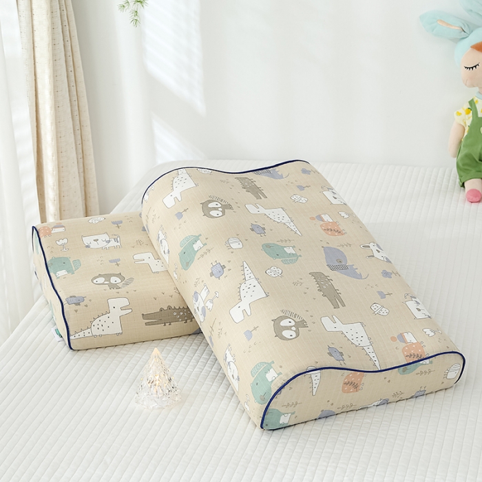 91家纺网 家纺一手货源 找家纺 良佐生活 2023新款A类母婴级双层纱乳胶枕专用枕套 宠物联盟咖