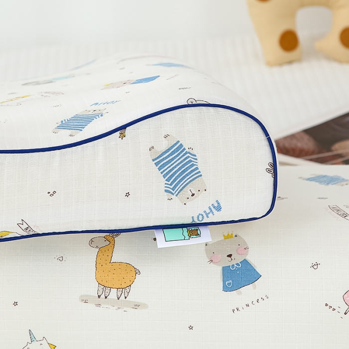 91家纺网 家纺一手货源 找家纺 良佐生活 2023新款A类母婴级双层纱乳胶枕专用枕套 童年梦