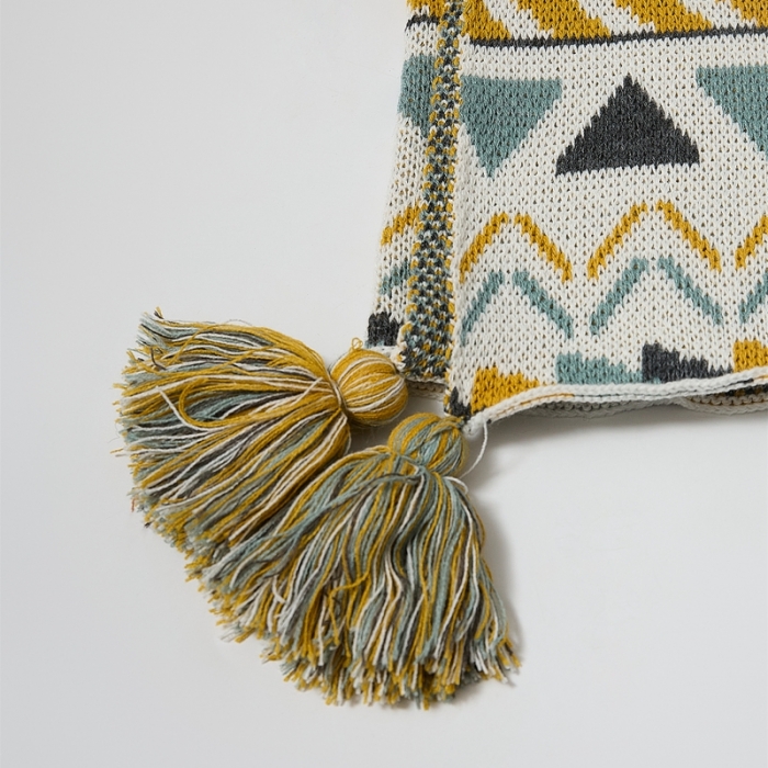 91家纺网 家纺一手货源 找家纺 暖绵绵家纺 2025新款布里格系列午睡盖毯 黄色