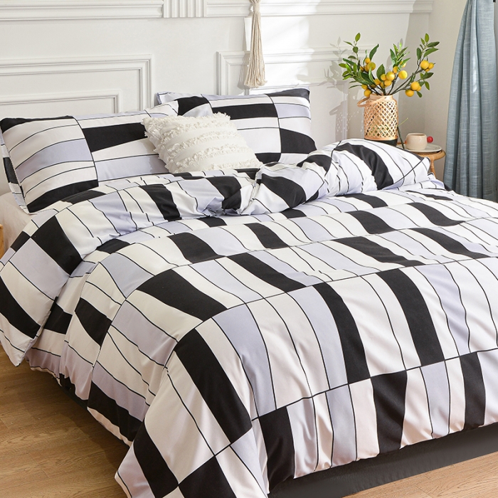 91家纺网 家纺一手货源 找家纺 柏钧 2023新款专供外贸跨境电商热销款印花单被套枕套 遐想