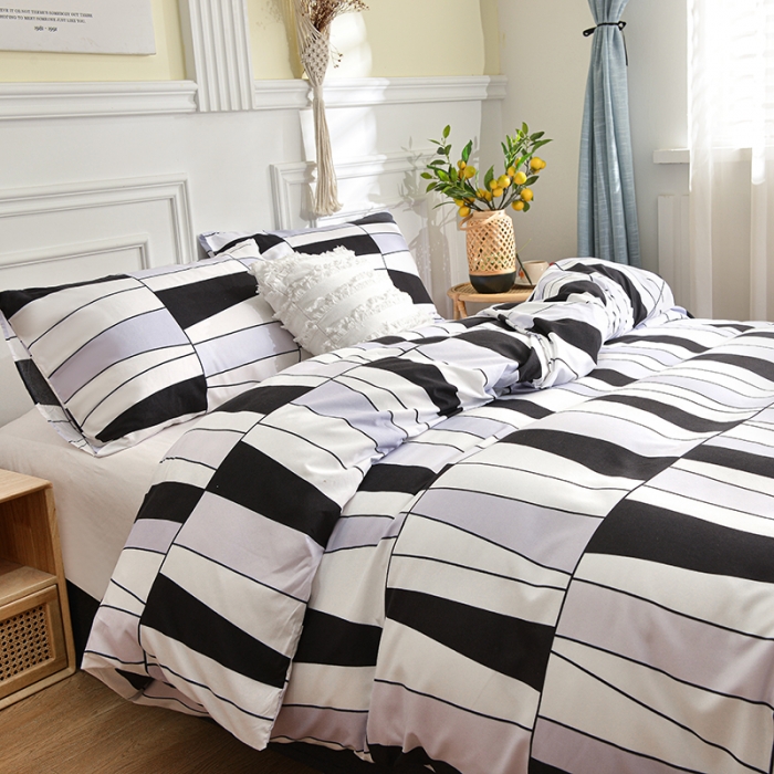 91家纺网 家纺一手货源 找家纺 柏钧 2023新款专供外贸跨境电商热销款印花单被套枕套 遐想