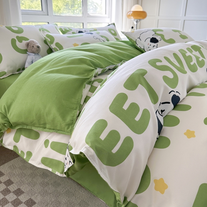 91家纺网 家纺一手货源 找家纺 （总）赫然 130g生态长绒棉贡棉植物羊绒加厚斜纹磨毛四件套