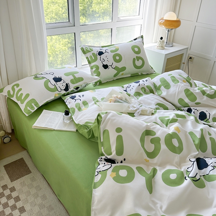 91家纺网 家纺一手货源 找家纺 （总）赫然 130g生态长绒棉贡棉植物羊绒加厚斜纹磨毛四件套