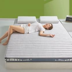 91家纺网 家纺一手货源 找家纺 帛奴家纺 2023新款A类乳胶抗菌记忆棉海绵床垫 条纹灰,条纹灰